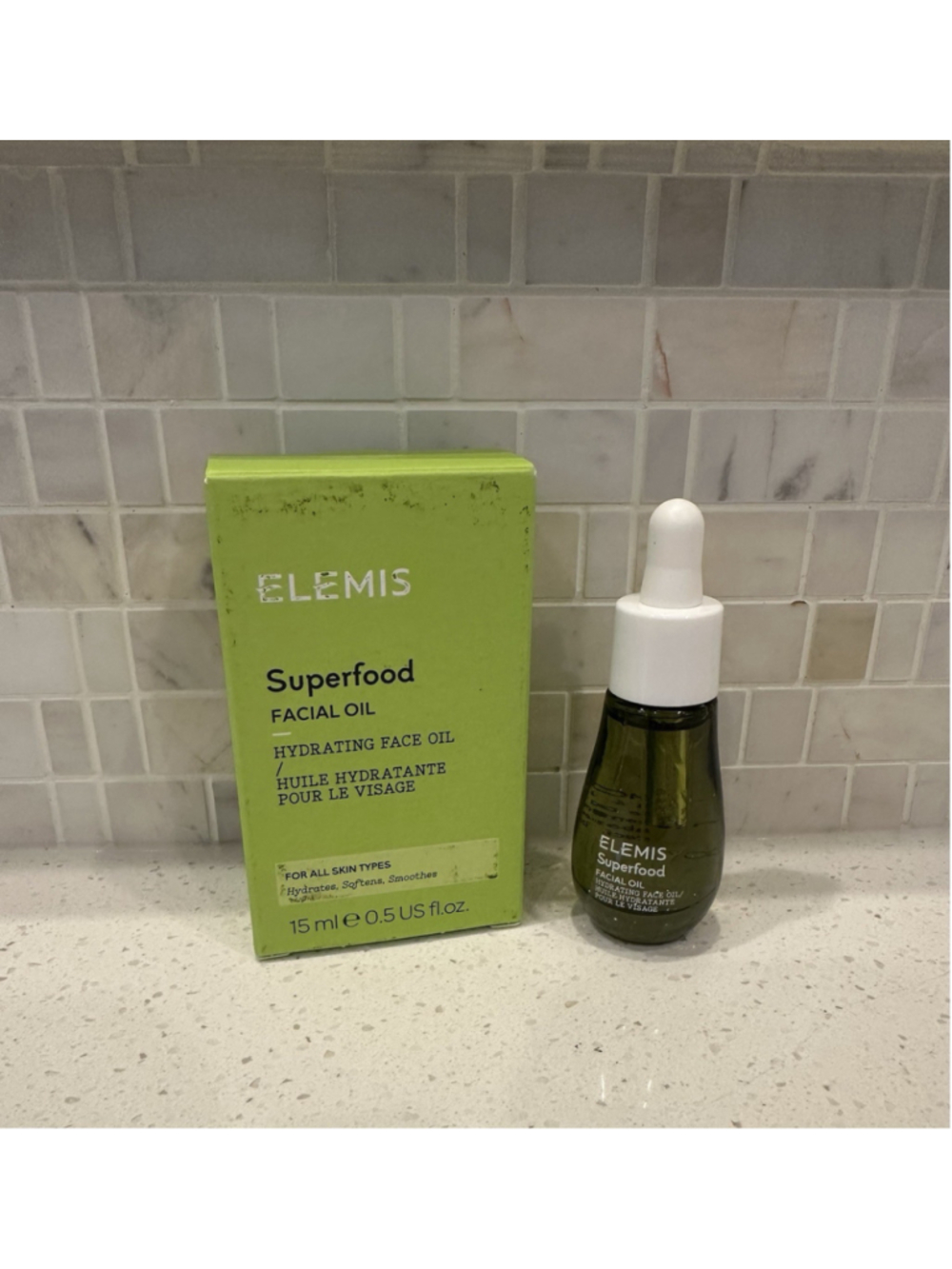 ELEMIS Superfood Facial Oil Hydrating Face Oil 0.5 oz 15 ml NEW in BOX